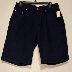 UNIONBAY Navy Flat-Front Baggy Fit Men's Shorts